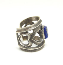 Load image into Gallery viewer, Aaron Anderson Lapis Heart Cutout Bracelet