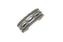 Load image into Gallery viewer, Josiah F. Smith Silver Stamped Bracelet