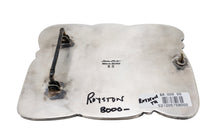 Load image into Gallery viewer, back view of silver belt buckle with Matthew Charley stamped into silver