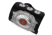 Load image into Gallery viewer, Lee Charley Coral and Silver Black Bow Guard