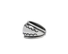 Load image into Gallery viewer, Silver Blow-out Design Ring By Navajo Silversmith Harrison Jim