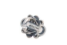 Load image into Gallery viewer, Silver Shadow Blow-Out design with Candelaria Turquoise By Navajo Silversmith Tommy Jackson
