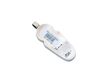 Load image into Gallery viewer, Back of inlay and silver Navajo pendant with price tag sticker and artist initials ET engraved into the silver