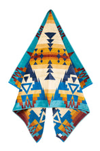 Load image into Gallery viewer, Colorful patterned fabric with geometric design on a white background