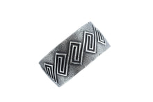 Load image into Gallery viewer, Aaron Anderson Silver Tufa Cast with a Shiny Silver Maze Overlay