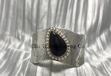 Load image into Gallery viewer, Benson Manygoats Diamond Stamped Bracelet with Sugalite