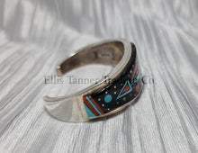 Load image into Gallery viewer, Ervin P. Tsosie Sleeping Beauty Inlaid Bracelet