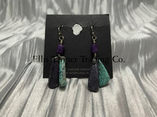 Load image into Gallery viewer, Matching Earrings featuring Sleeping Beauty turquoise and purple Sugilite dangle bead stones,