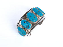 Load image into Gallery viewer, Tommy Jackson Water-Webbed Turquoise Cuff
