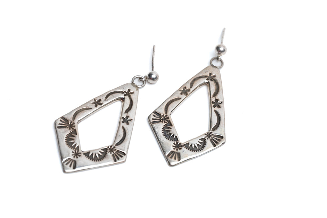 Geometric Post Drop Earrings