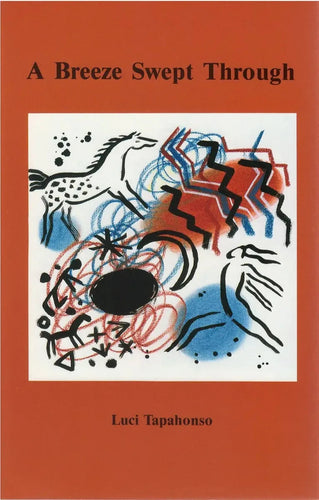 Front Cover of A Breeze Swept Through. Orange with petroglyphs 