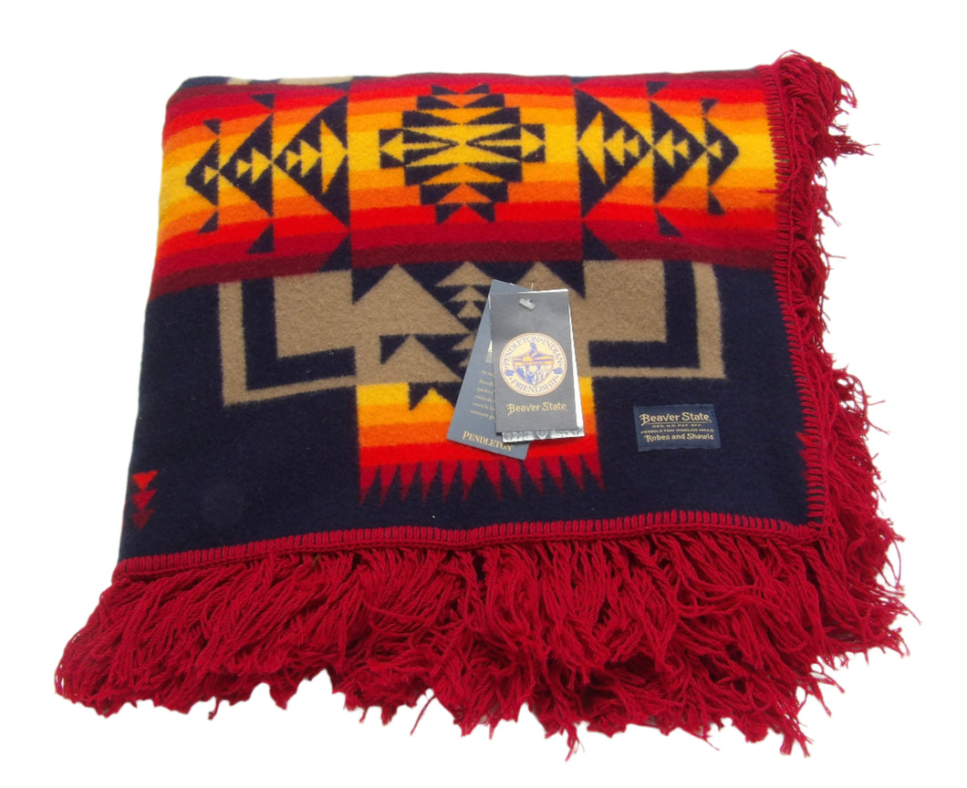 Chief Joseph Indigo Shawl