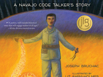 Book Cover Man wearing a world war II USMC uniform with light coming out of his right hand