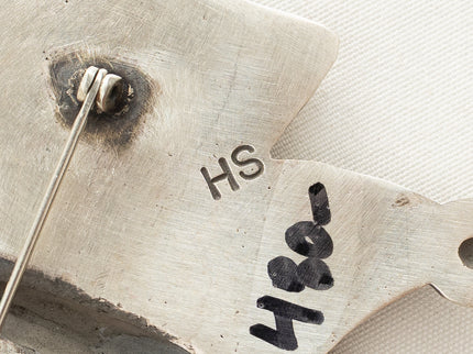 Sterling silver hallmark "HS" for Navajo artist Herman Smith