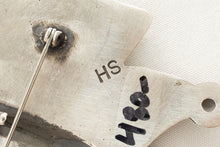 Load image into Gallery viewer, Silver Stamped Butterfly Pin and Pendant by Herman Smith

