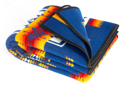 Pendleton Blue, Yellow and Red Blanket
