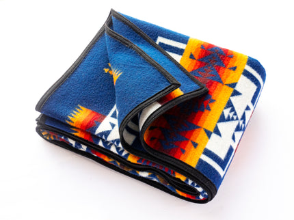 Pendleton Blue, Yellow and Red Blanket