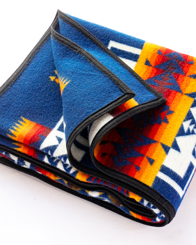 Pendleton Blue, Yellow and Red Blanket