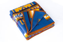 Load image into Gallery viewer, Pendleton Blanket Blue and Yellow
