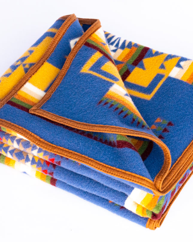 Pendleton Blanket Blue and Yellow