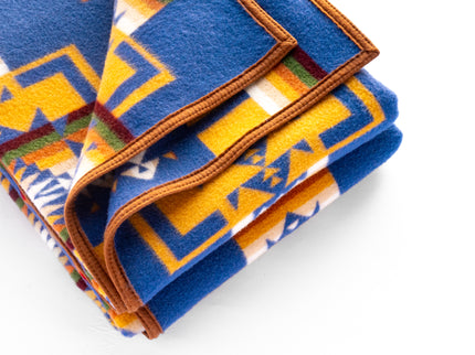 Pendleton Blanket Blue and Yellow