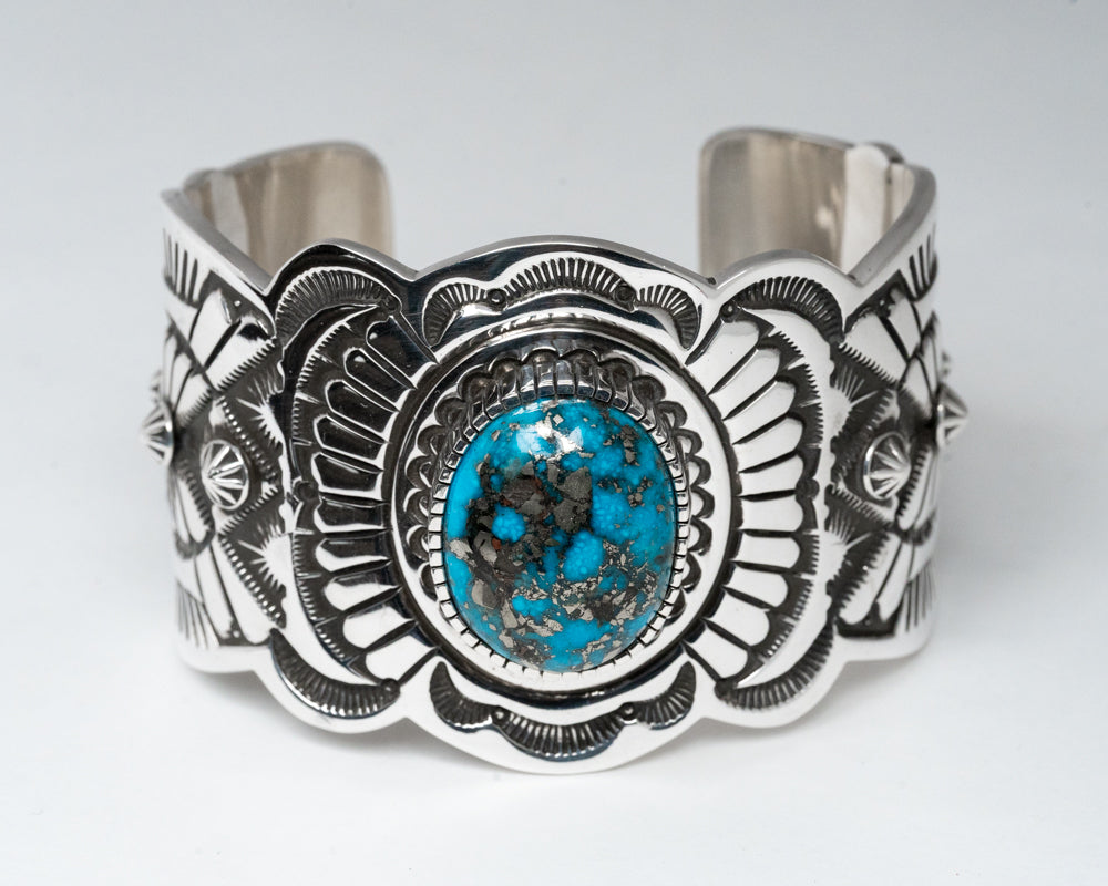 Terry Martinez Silver Stamped Cuff