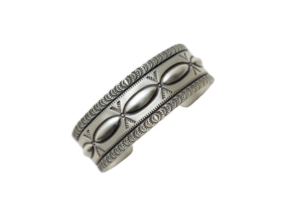Josiah F. Smith Silver Stamped Bracelet