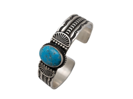 Josiah F. Smith Stamped Kingman Bracelet
