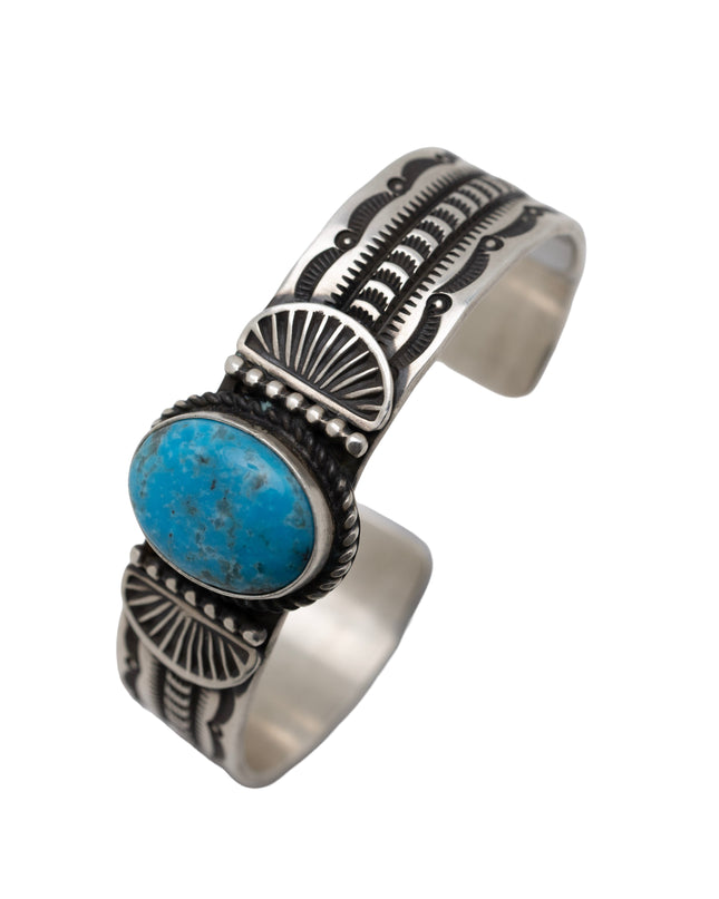 Josiah F. Smith Stamped Kingman Bracelet