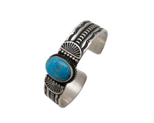 Load image into Gallery viewer, Josiah F. Smith Stamped Kingman Bracelet
