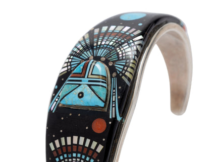 Ervin P. Tsosie Yei 3-D inlaid bracelet