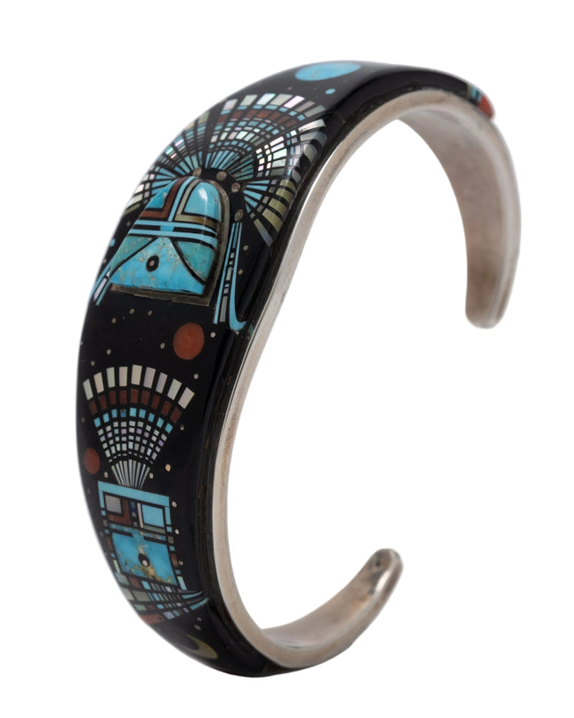 Ervin P. Tsosie Yei 3-D inlaid bracelet