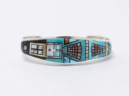 Ervin P. Tsosie Abalone Inlaid Bracelet