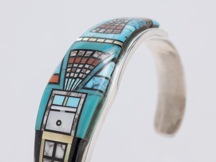 Ervin P. Tsosie Abalone Inlaid Bracelet