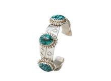 Load image into Gallery viewer, Benson Manygoats Carico Lake Turquoise Bracelet
