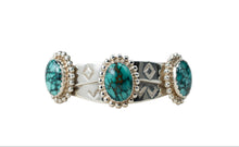 Load image into Gallery viewer, Benson Manygoats Carico Lake Turquoise Bracelet
