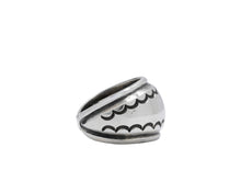 Load image into Gallery viewer, Silver Blow-out Design Ring By Navajo Silversmith Harrison Jim
