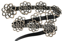 Load image into Gallery viewer, Harrison Jim Navajo Sterling Silver Cast Cut Out Concho Belt
