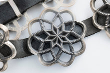 Load image into Gallery viewer, Harrison Jim Navajo Sterling Silver Cast Cut Out Concho Belt
