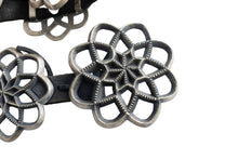 Load image into Gallery viewer, Harrison Jim Navajo Sterling Silver Cast Cut Out Concho Belt
