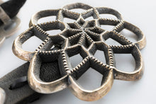 Load image into Gallery viewer, Harrison Jim Navajo Sterling Silver Cast Cut Out Concho Belt
