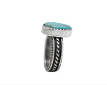 Load image into Gallery viewer, Slim Stamped Band By Navajo Silversmith Harrison Jim
