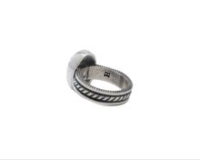 Load image into Gallery viewer, Slim Stamped Band By Navajo Silversmith Harrison Jim
