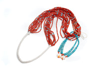 Load image into Gallery viewer, Navajo Coral Jacla Wrapped Necklace
