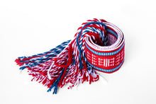 Load image into Gallery viewer, Navajo Red, White, &amp; Blue Sash Belt
