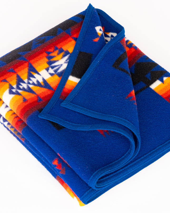 Blue Pendleton Blanket folded Up