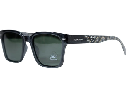 Pendleton black sunglasses with a visible brand logo on a white background