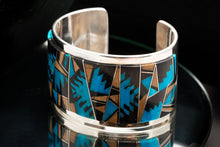 Load image into Gallery viewer, Tommy Jackson Inlay Bracelet with Iron Wood
