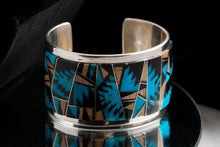 Load image into Gallery viewer, Tommy Jackson Inlay Bracelet with Iron Wood
