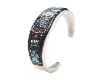 Ervin P. Tsosie Double Yei Inlaid Bracelet